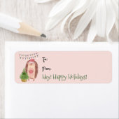 かわいい水彩山嵐クリスマスプレゼントラベルラベル ラベル (インサイチュ)