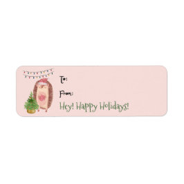 かわいい水彩山嵐クリスマスプレゼントラベルラベル ラベル