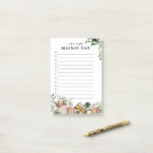 かわいい水彩市場ショッピング一覧 |モノグラム ポストイット (デスク上)