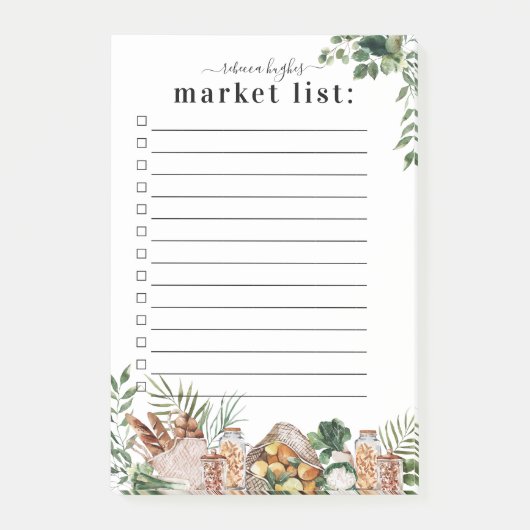 かわいい水彩市場ショッピング一覧 |モノグラム ポストイット (正面)