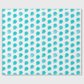 かわいい水彩幽霊(海) ラッピングペーパー (フラット)