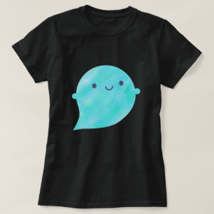 かわいい水彩幽霊(海) Tシャツ