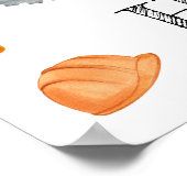 かわいい水彩建築誕生日ポスター ポスター (角)