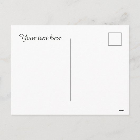 かわいい水彩復活祭のバニーの花メッセージを追加 シーズンポストカード (裏面)