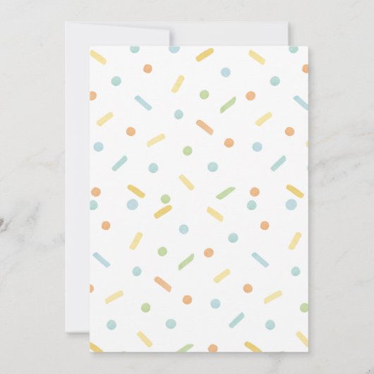 かわいい水彩恐竜の誕生日パーティーの招待状 招待状 (裏面)