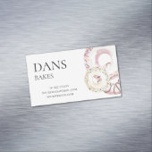 かわいい水彩振りかけるドーナツ マグネット名刺 (インサイチュ)