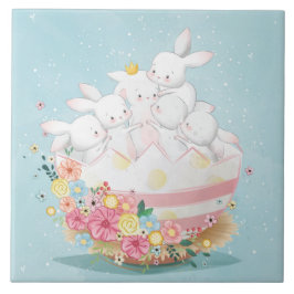 かわいい水彩文房陶磁器タイル タイル