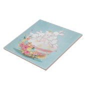 かわいい水彩文房陶磁器タイル タイル (側面)