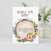 かわいい水彩木地シャワーヘッジホッグ エンクロージャーカード (スタンド正面)