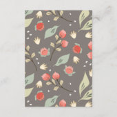 かわいい水彩木地シャワーヘッジホッグ エンクロージャーカード (裏面)