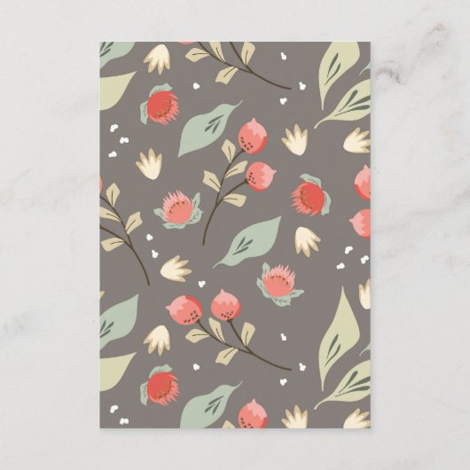 かわいい水彩木地シャワーヘッジホッグ エンクロージャーカード (裏面)