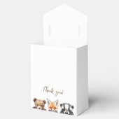 かわいい水彩木版動物赤ちゃんシャワー フェイバーボックス (オープン)