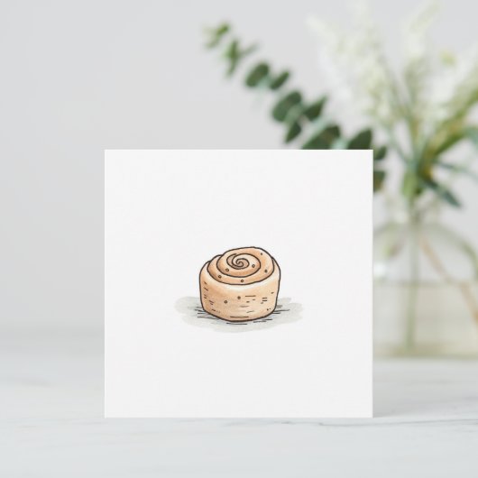 かわいい水彩桂皮転が シーズンカード (スタンド正面)