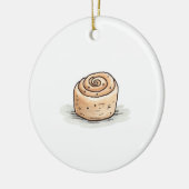 かわいい水彩桂皮転が セラミックオーナメント (左)