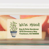 かわいい水彩植物のラベル ラベル (貼付)