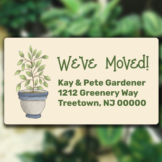 かわいい水彩植物のラベル ラベル