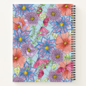 かわいい水彩植物感謝ジャーナル ノートブック (裏面)