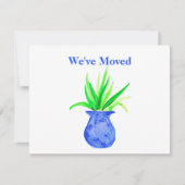 かわいい水彩植物運動発表 ノートカード (正面)