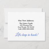 かわいい水彩植物運動発表 ノートカード (裏面)