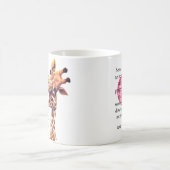 かわいい水彩母とベビーキリン母の日 コーヒーマグカップ (中央)