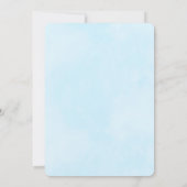 かわいい水彩母獅子&かわいい赤ちゃんシャワー セーブザデート (裏面)