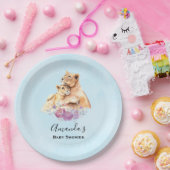 かわいい水彩母獅子&かわいい赤ちゃんシャワー ペーパープレート (パーティー)