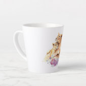 かわいい水彩母獅子&かわいい カフェラテマグ (左アングル)