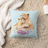 かわいい水彩母獅子&かわいい クッション (ブランケット)