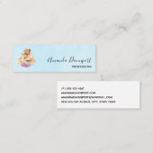 かわいい水彩母獅子&かわいい スキニー名刺 (正面/裏面)