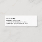 かわいい水彩母獅子&かわいい スキニー名刺 (裏面)