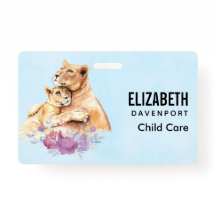 かわいい水彩母獅子&かわいい