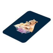 かわいい水彩母獅子&かわいい マグネット (左側)