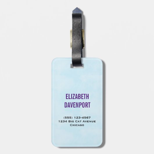 かわいい水彩母獅子&かわいい ラゲッジタグ (裏面縦)