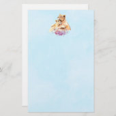 かわいい水彩母獅子&かわいい 便箋 (正面/裏面)