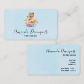 かわいい水彩母獅子&かわいい 名刺 (正面/裏面)