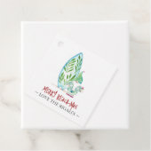 かわいい水彩沿岸クリスマス フェイバータグ (インサイチュ)