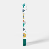 かわいい水彩海動物のパターン iPhoneケース (左側面)