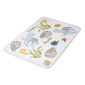 かわいい水彩海底住民 バスマット (アングル)