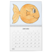 かわいい水彩漫画の動物2022 カレンダー (1月 2026)