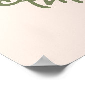 かわいい水彩牛の子供部屋ポスター ポスター (角)