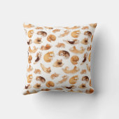 かわいい水彩犬のパタ図解入りの、写真付きのーン クッション (裏面)