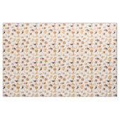 かわいい水彩犬のパタ図解入りの、写真付きのーン ファブリック (ヤード)