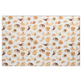 かわいい水彩犬のパタ図解入りの、写真付きのーン ファブリック (ファットクウォーター)