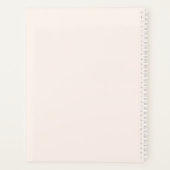 かわいい水彩犬の顔ピンク&グレー2024パーソナル プランナー手帳 (裏面)