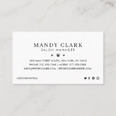 かわいい水彩犬ペットケアグルーミング&サロン 名刺 (裏面)