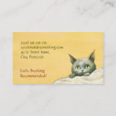 かわいい水彩猫たち|キャットシッター 名刺 (裏面)