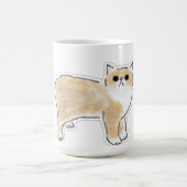 かわいい水彩猫のイラスト コーヒーマグカップ (中央)