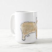 かわいい水彩猫のイラスト コーヒーマグカップ (正面左)