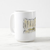 かわいい水彩猫のイラスト コーヒーマグカップ (正面左)