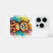 かわいい水彩猫のスマホケース iPhoneケース (裏面横)